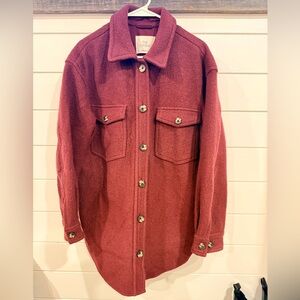 Wilfred Burgundy Gana Jacket